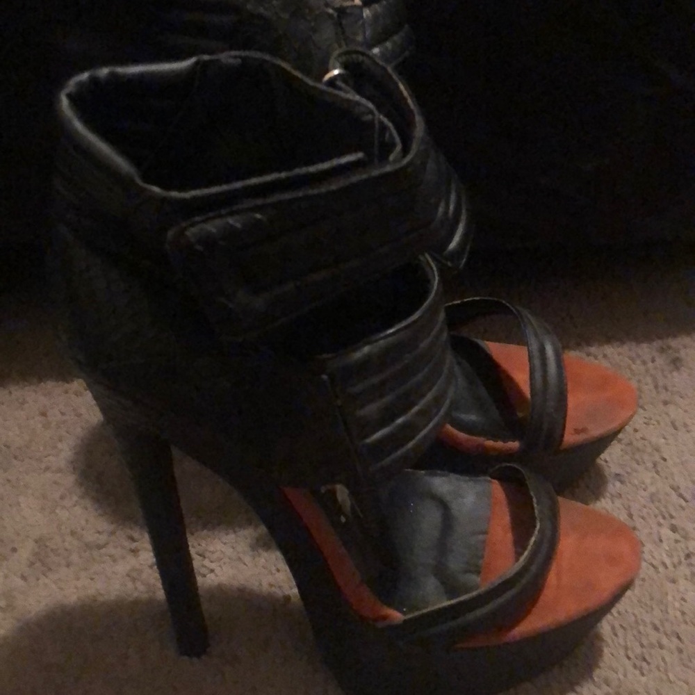 Strap high heels